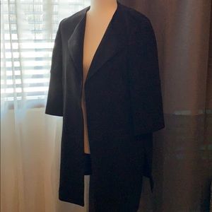 👛 Jones Studio Crepe Black Long Jacket